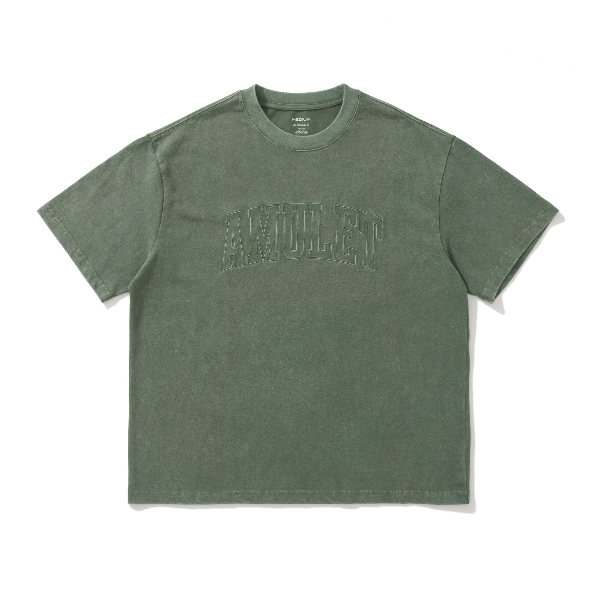 AMULET SNOW WASHED TEE GREEN