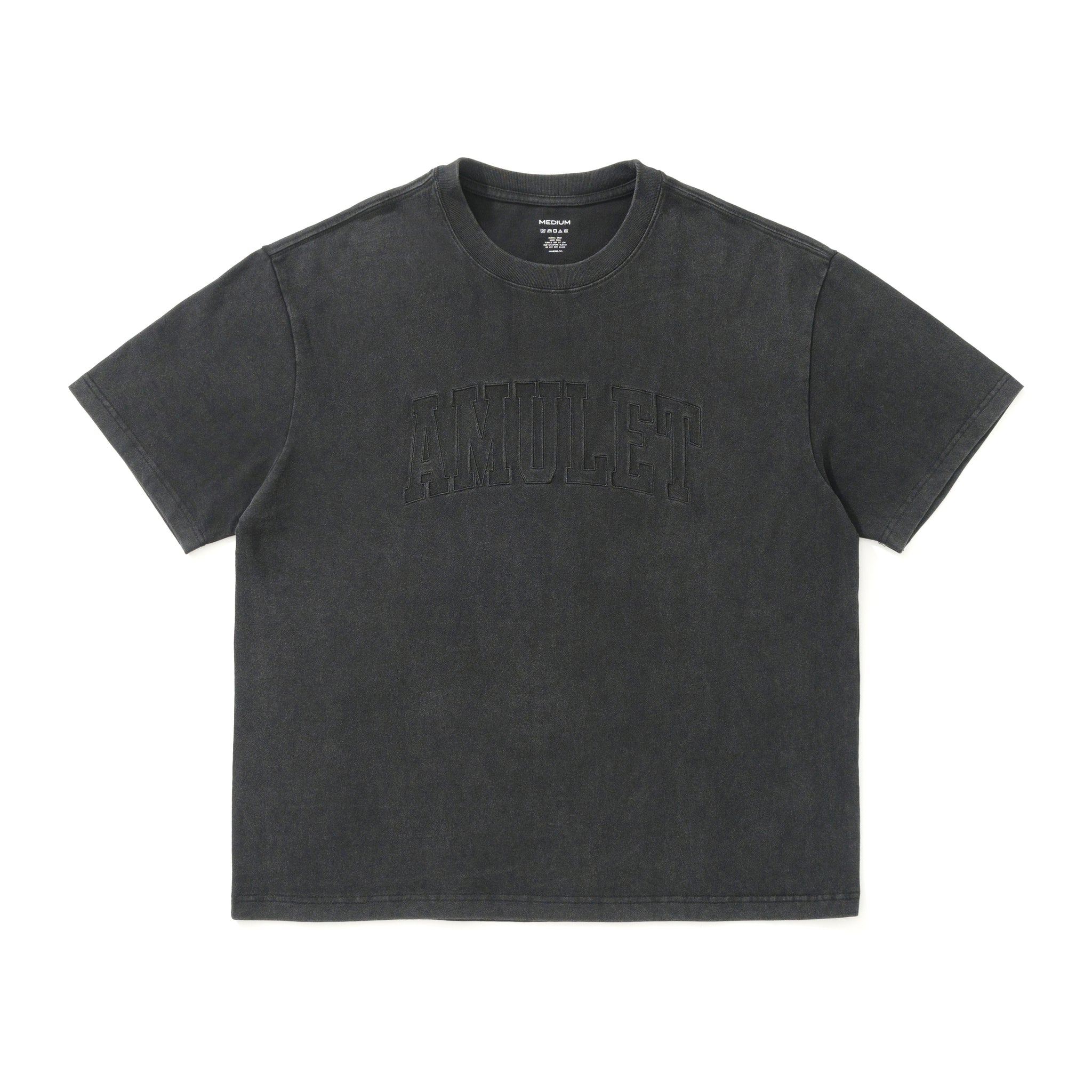 AMULET SNOW WASHED TEE BLACK