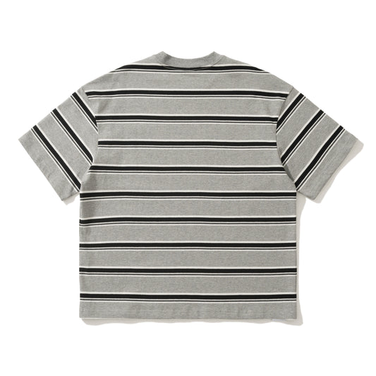 AMULET LOGO STRIPE TEE/ OATMEAL