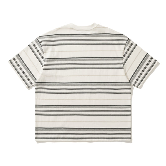 AMULET LOGO STRIPE TEE/ WHITE