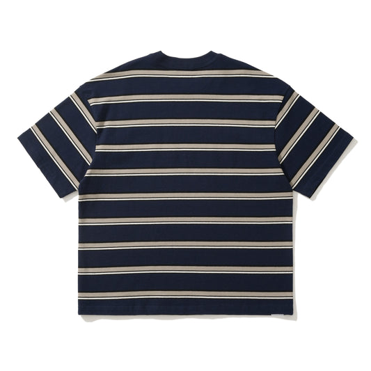 AMULET LOGO STRIPE TEE/ NAVY