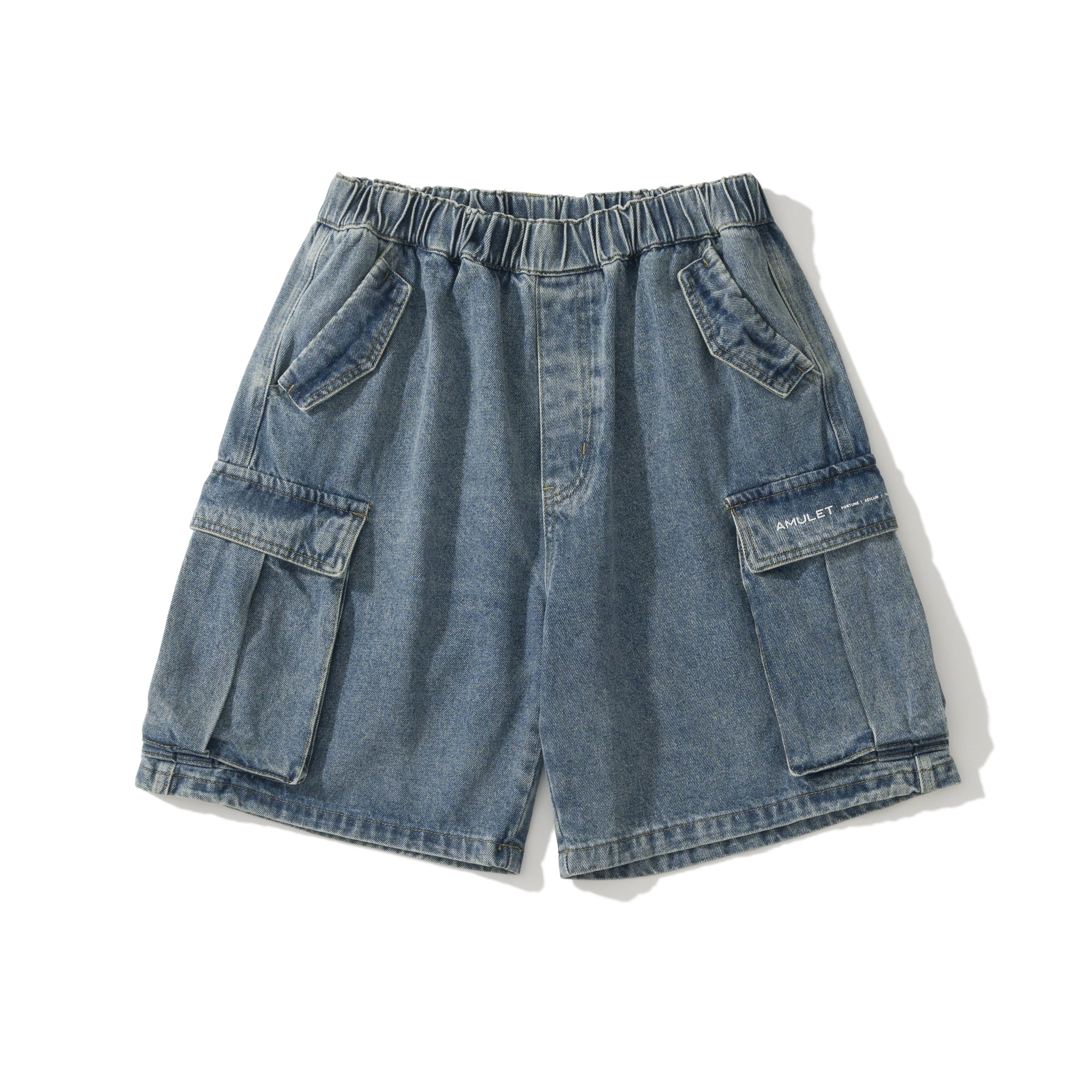 AMULET DENIM CARGO SHORTS