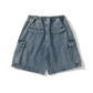 AMULET DENIM CARGO SHORTS