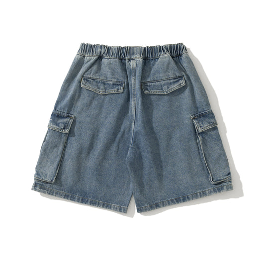 AMULET DENIM CARGO SHORTS
