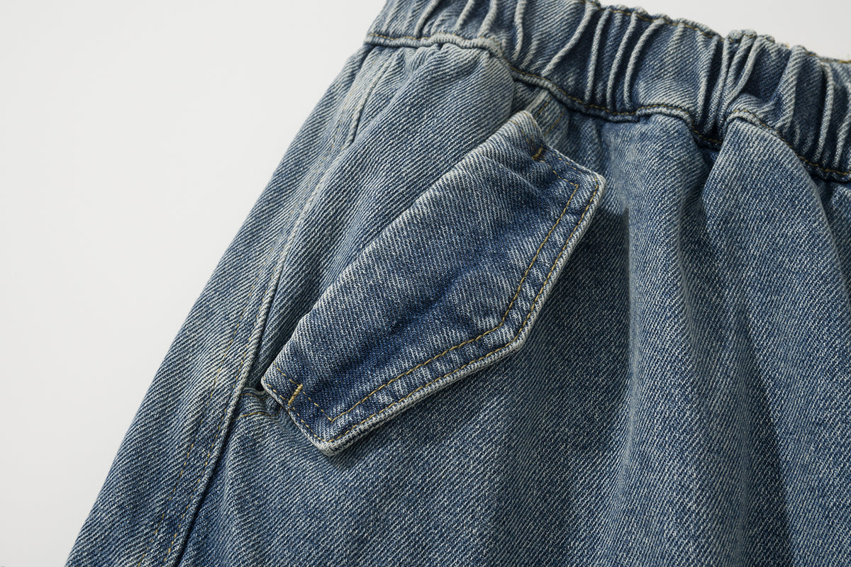 AMULET DENIM CARGO SHORTS