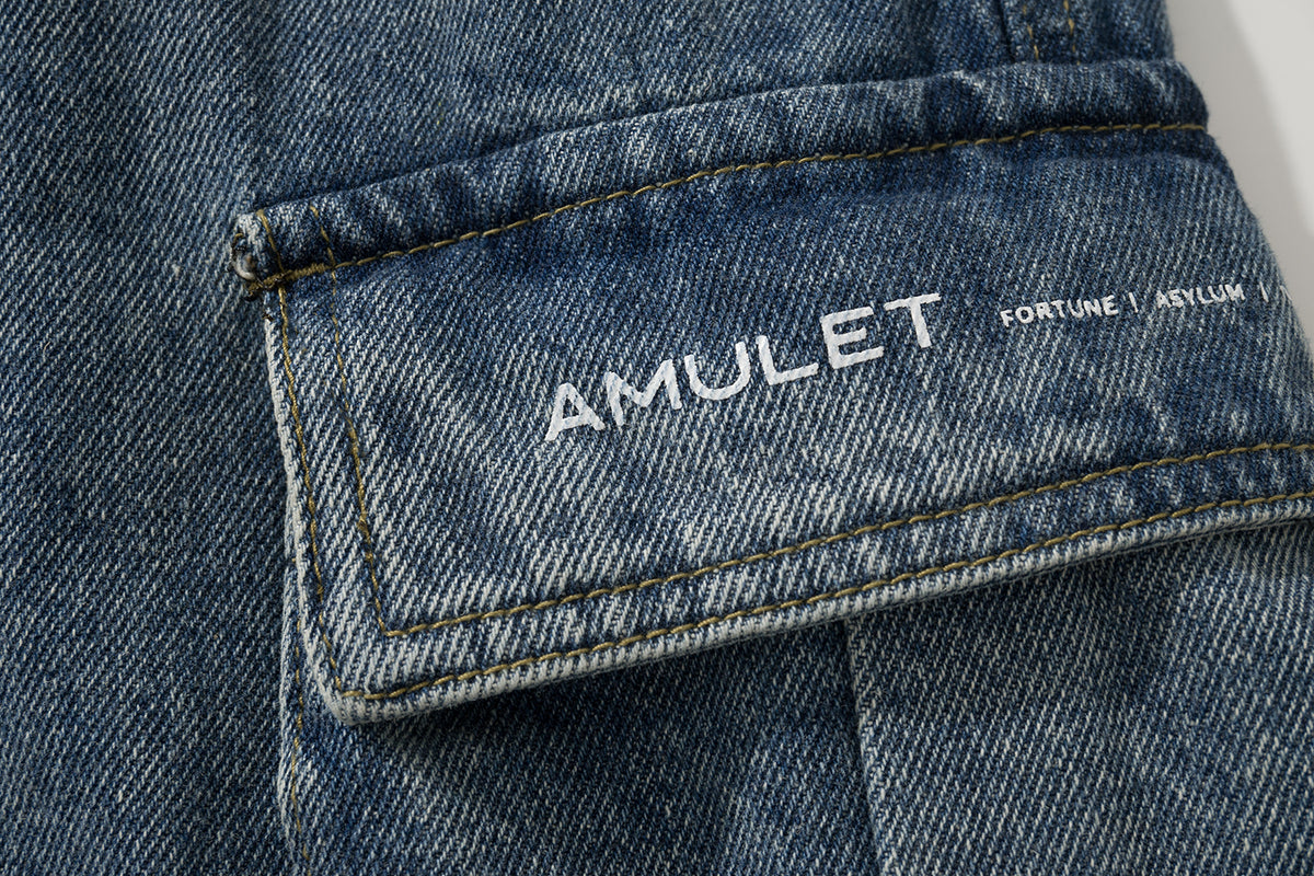 AMULET DENIM CARGO SHORTS