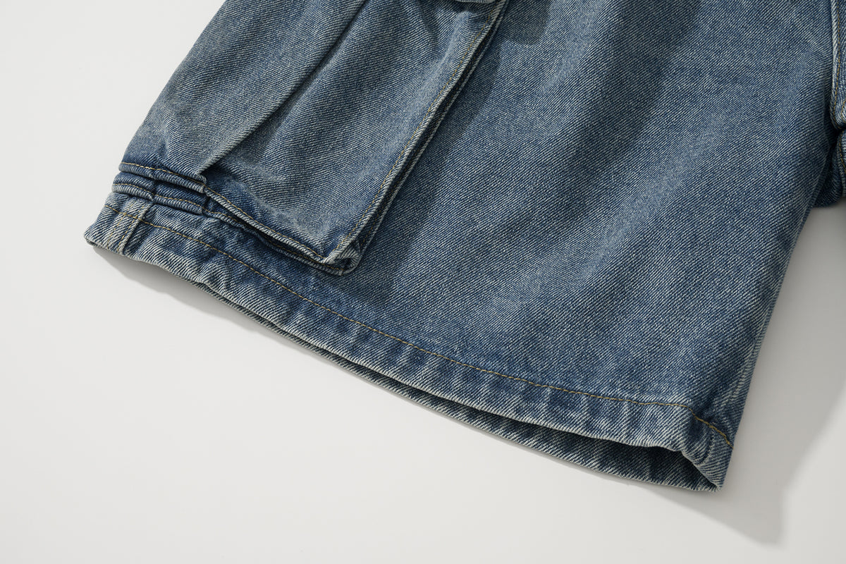 AMULET DENIM CARGO SHORTS