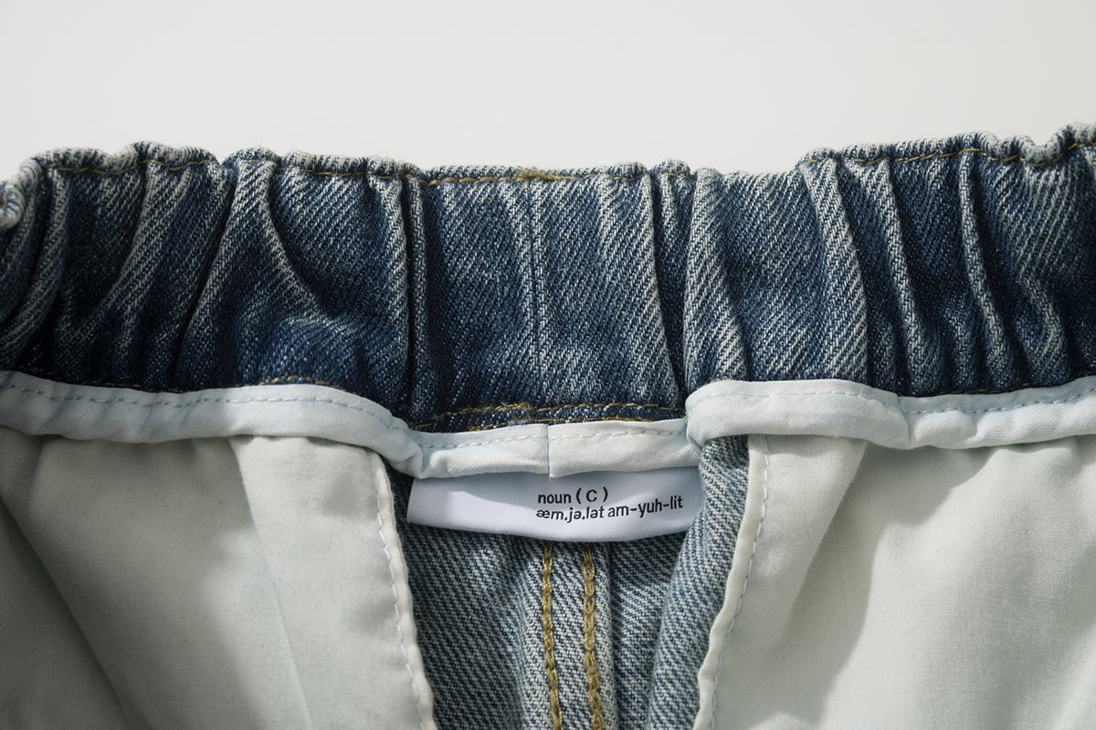 AMULET DENIM CARGO SHORTS