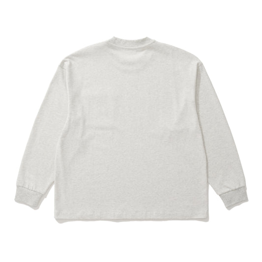 AMULET BASIC POCKET TEE LS OATMEAL