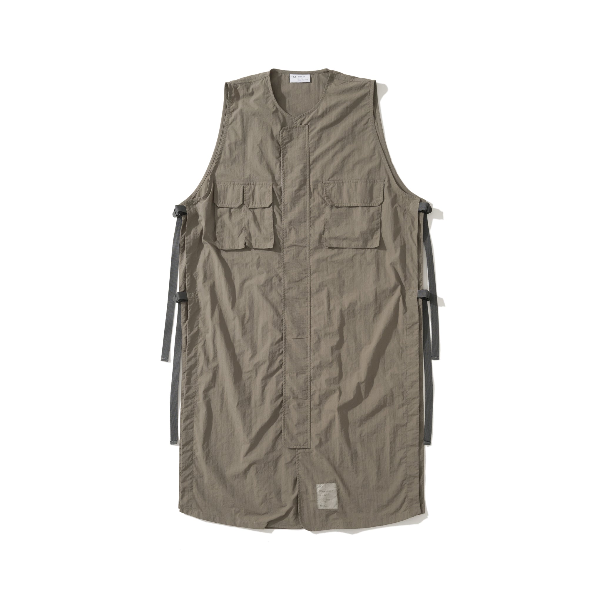AMULET WORKER POCKET DRESS BEIGE
