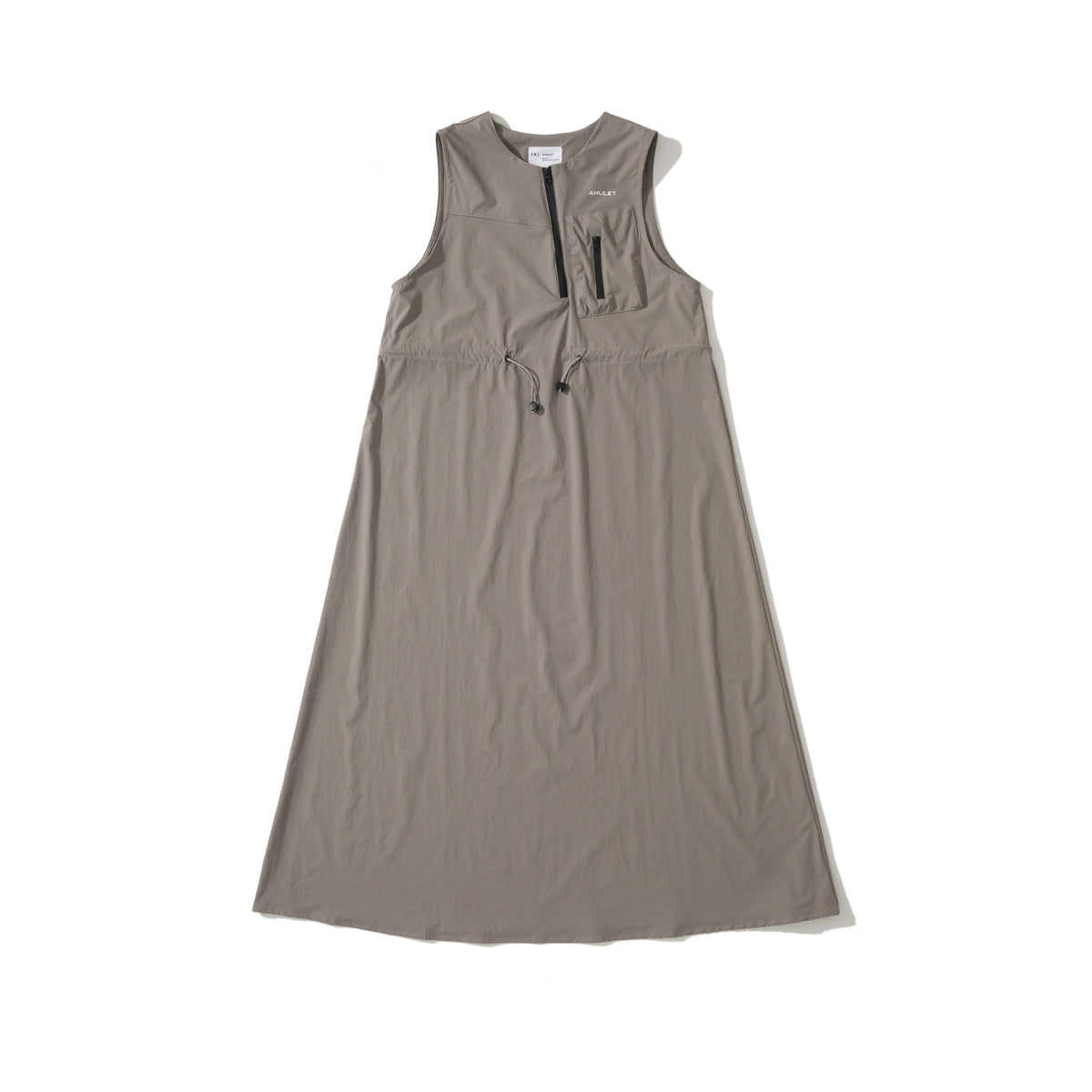AMULET TECH POCKET DRESS LT GREY