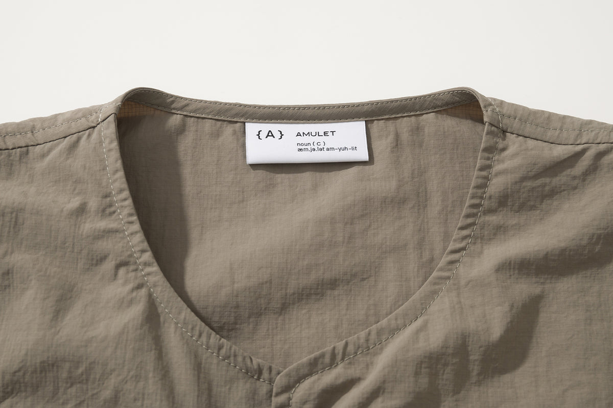 AMULET WORKER POCKET DRESS BEIGE