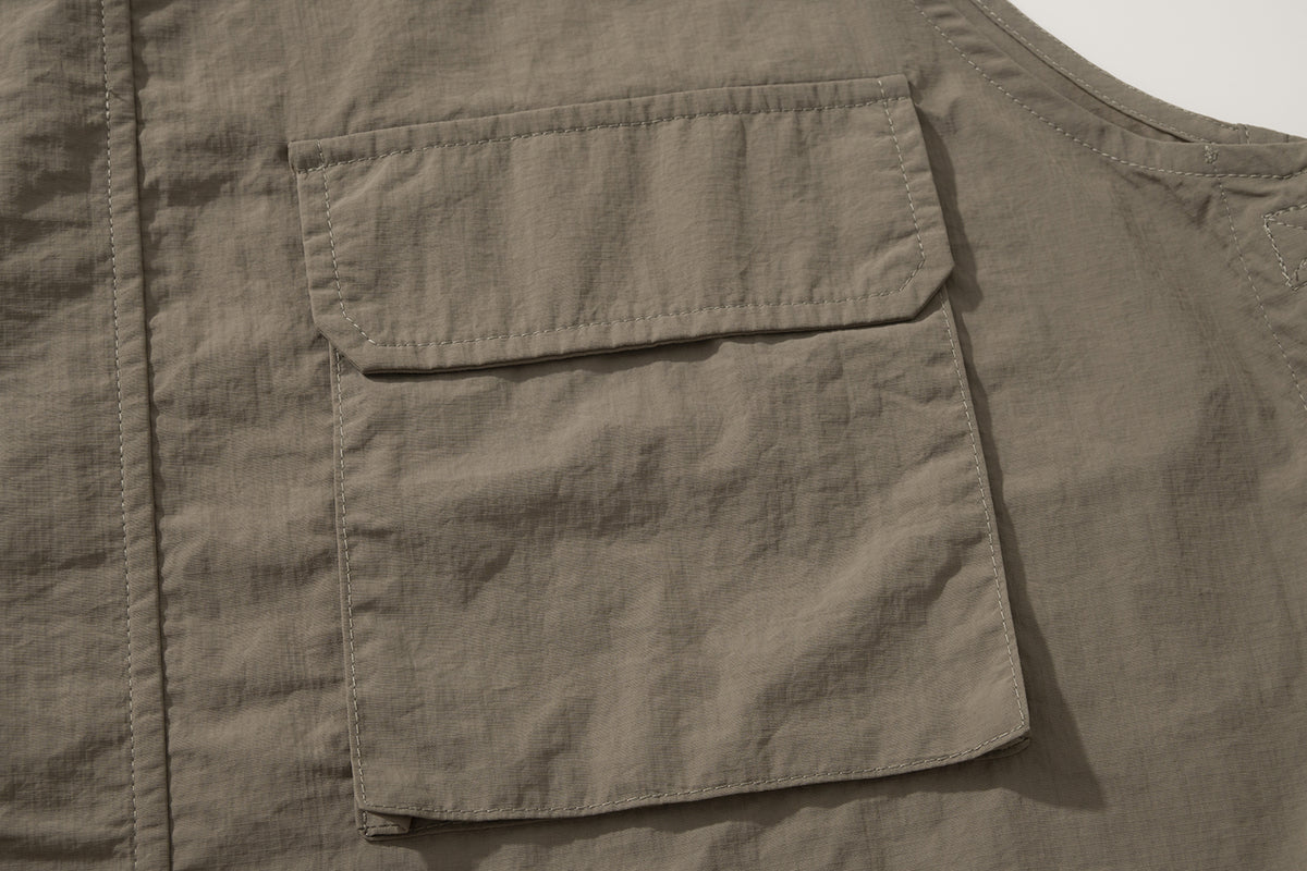 AMULET WORKER POCKET DRESS BEIGE