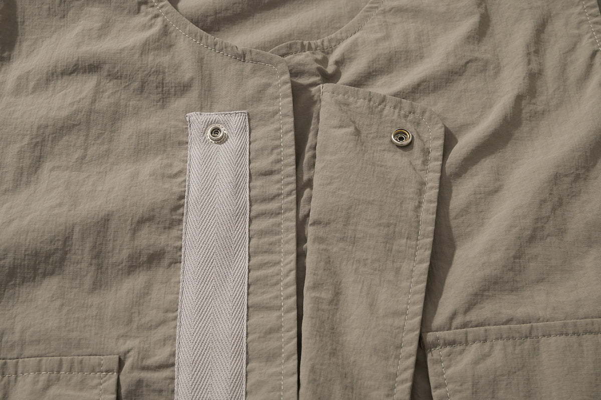 AMULET WORKER POCKET DRESS BEIGE