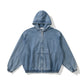 AMULEL ZIP UP JACKET WASHED LIGHT DENIM