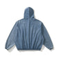 AMULEL ZIP UP JACKET WASHED LIGHT DENIM