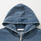 AMULEL ZIP UP JACKET WASHED LIGHT DENIM