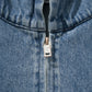AMULEL ZIP UP JACKET WASHED LIGHT DENIM