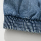 AMULEL ZIP UP JACKET WASHED LIGHT DENIM