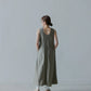 AMULET TECH DRESS WITH STRING BEIGE