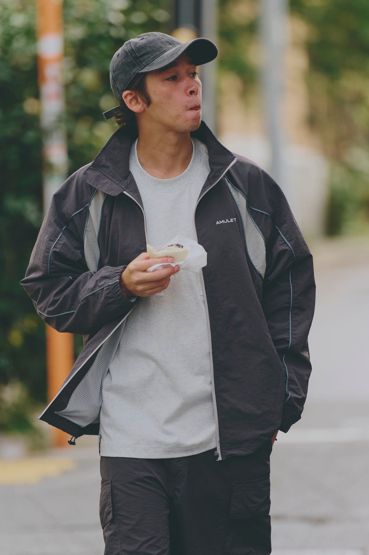 AMULET TRAINING 2 TONE JACKET GREY