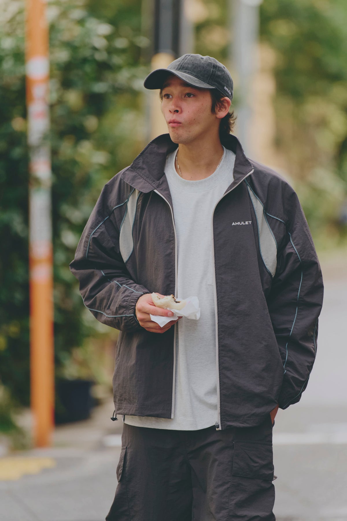 AMULET TRAINING 2 TONE JACKET GREY