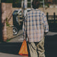 AMULET HEAVY WASHED PLAID SHIRT BEIGE